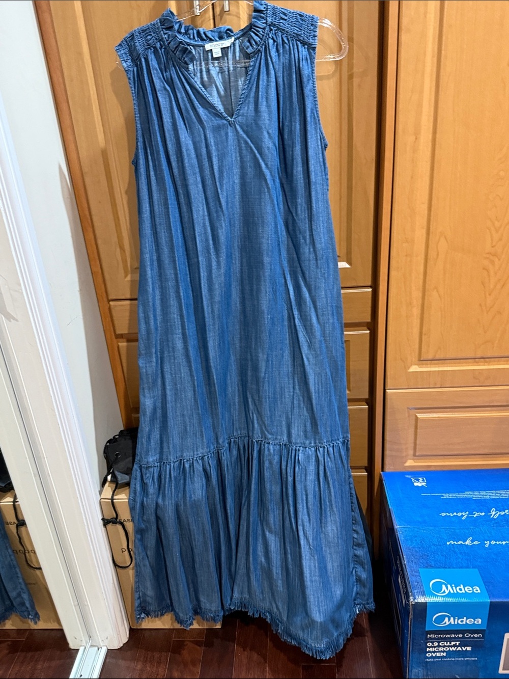 Fashionable Denim lightweight like new women’s summer dress.